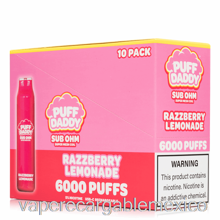 Vape Recargable [paquete De 10] Puff Daddy 6000 Desechable